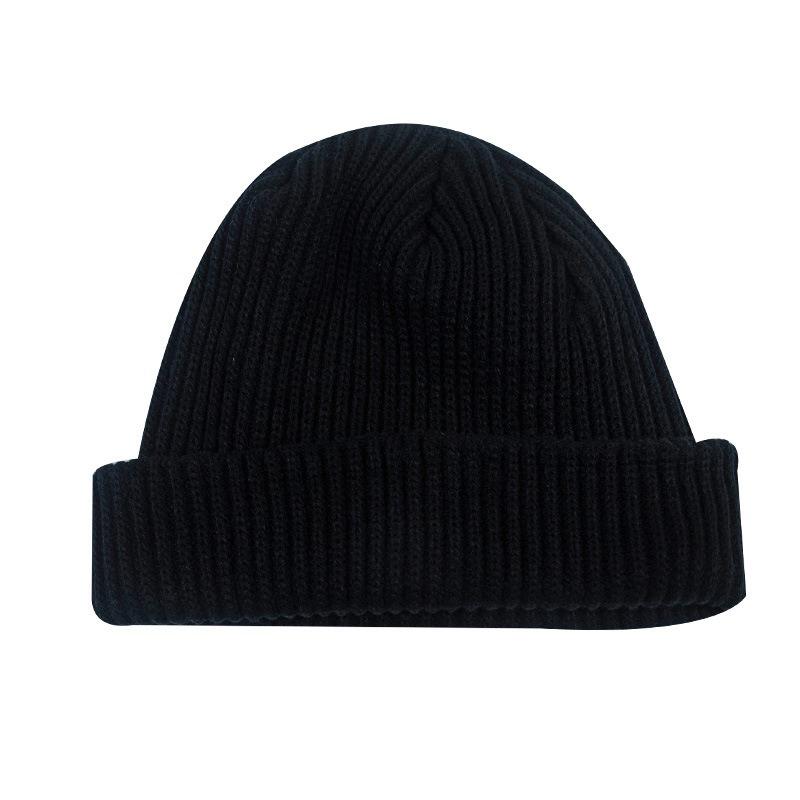 Big board knitted hat hip hop wool hat autumn and winter cold hat men show small face warm yuppie hat