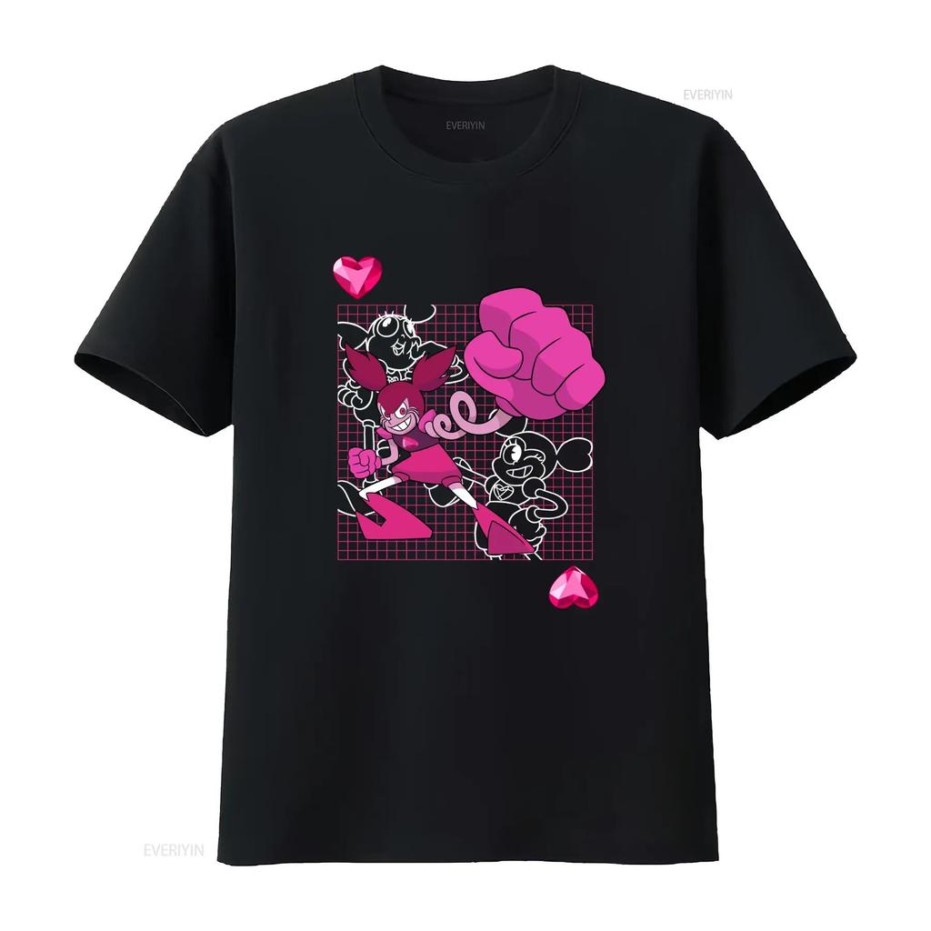 Steven Universe Mens The Movie Spinel Punch T Shirt New Styles In S L XL Vintage Washed Homme Stretched Fashion Streetwear Soft
