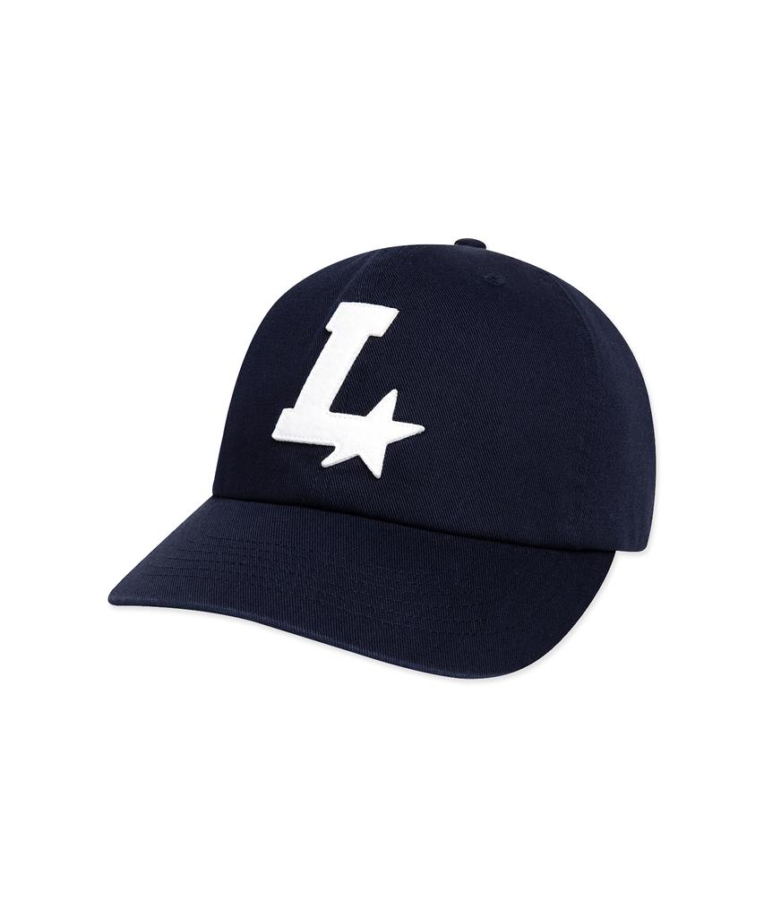 LMC L Star Applique Logo 6Panel Cap Navy