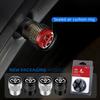 AACS1 4pcs/Box Car Tire Valve Caps Wheel Tyre Rim Stem Covers For Toyota TRD Camry Yaris Hilux Prius Avensis Auris Corolla