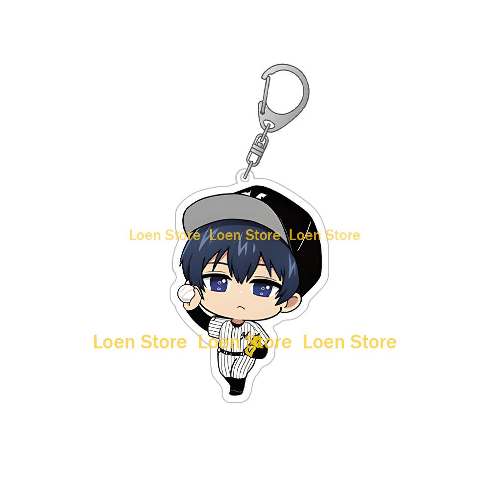 

Baseball Boukyaku Battery Pacific Alliance character Anime Toy new Acrylic keychain Bag pendant keyring ornament holiday gift 6CM Acrylic keychain