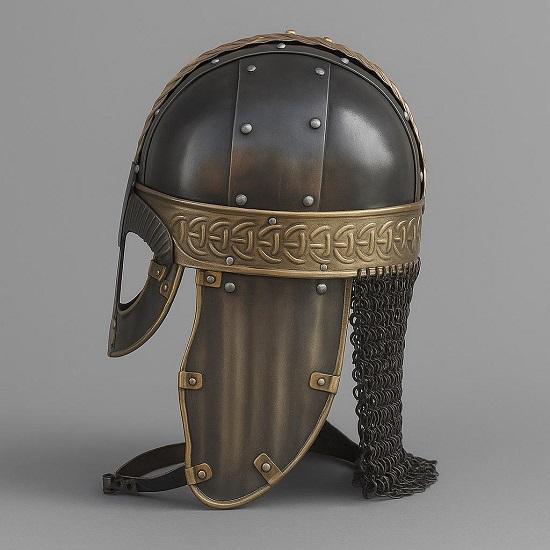 Viking chainmail Helmet for Battle Armor 18G Steel and Chainmail SCA Larp Medieval Combat Nordic Helmet Gift for Him