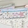 Large Capacity Pencil Case Plaid Stationery Storage Bag Gifts Pen Bag  For Students