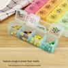 Portable 28-Grid Weekly Pill Organizer: Dustproof, 7-Color, Large Capacity