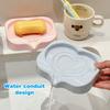 Heart Shape Soap Box Soap Dish Drainable Soap Holder Waterproof Drain Rack Soap Container Tray Bathroom Dormitory Accessories