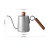 Hand-brewed Coffee Pot Brewing Kettle Ring Wooden Handle Stainless Steel Fine Mouth Drip Kettle Manual Brewing Coffee Machine