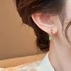 Natural Hetian jade tassel earrings with clear water old-style beads, apple beads, alloy copper accessories, available at a discounted price