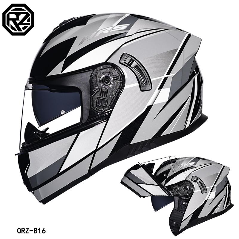 2025 Orz motorcycle helmet, men's and women's reversible helmet, motorcycle half full helmet, cool street bike all year round