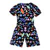 StrangeThings Season 3 Jumpsuit Party Short Sleeve Kids Christmas Cos