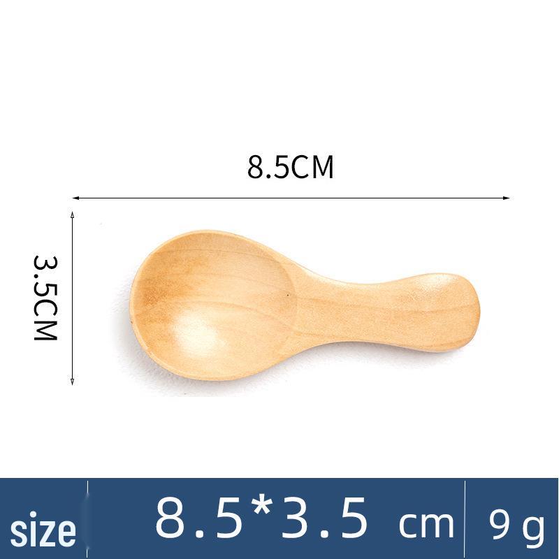 Refined Wooden Spoon for Tea, Milk Powder, and Desserts - Engravable Design