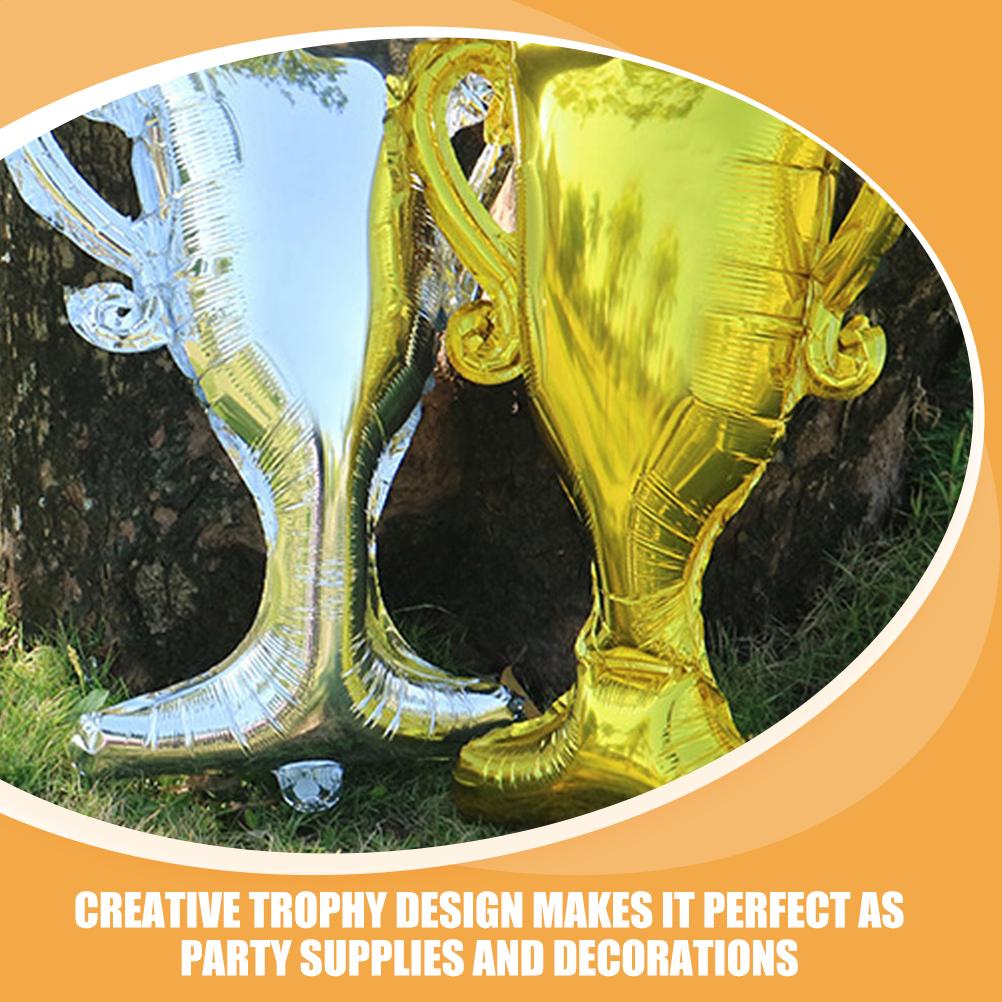 10 Pcs Trophy Aluminum Film Balloon Sports Party Decor Games Decoration Champion Balloons