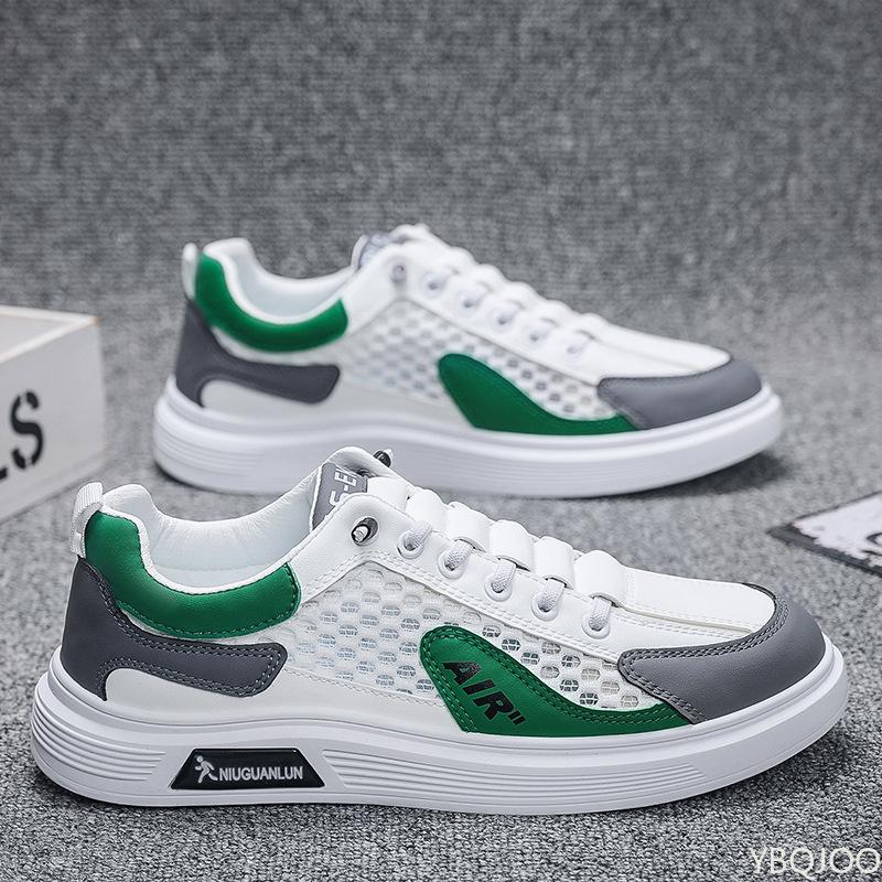

Trendy Men s Shoes Summer New Mesh Breathable Fashion Versatile Anti Slip Daily Casual Sports Vulcanized Shoes Men s Luxury 39 зелений