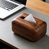 Desk Decor Walnut Tissue Box Versatile Tissue Box For Home Home Decor Solid Walnut Construction Natural Wood Grain