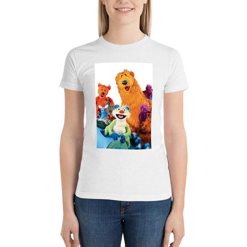 Bear In The Big Blue House T-Shirt Plus Size Tops Oversized Graphics Women Clothing