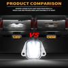 Gempro LED License Plate Lights Rear Bumper Tag Lamp Assembly For 2007-2014 Chevy Suburban Tahoe GMC Yukon C-Adillac Escalade ESV, 6000K White 2PCS