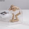 Minimalist Abstract Character Resin Statue Acrylic Display Box Desk Decoration Creative Figures Sculpture Room Aesthetic Decor