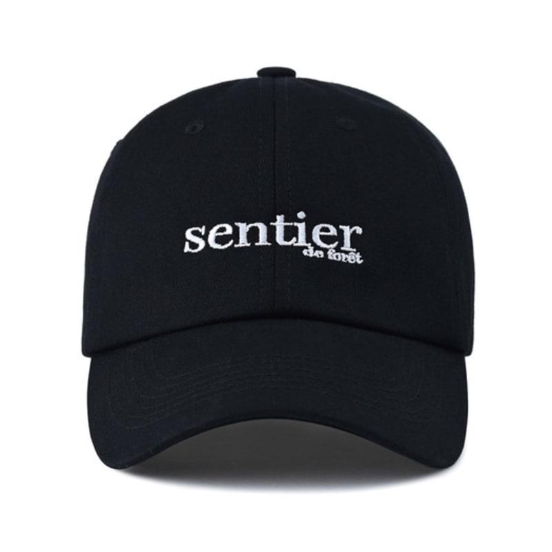 SENTIER Signature Lettering Ball Cap (BLACK)