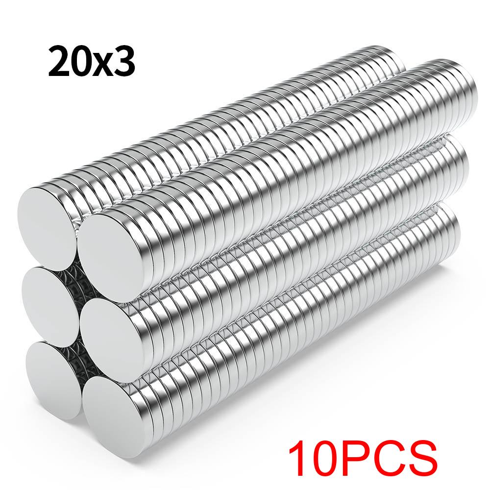 20x3mm Superstarker Neodym-Magnet N35 NdFeB Permanentmagnet Runde Starke Magnete Kühlschrankmagnet