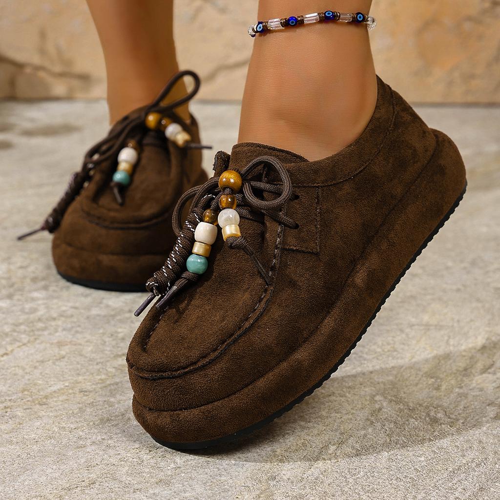 Fashion 2025 Retro Women Flat Sneakers Spring Autumn Trend Outdoor Sneakers Women New Round Toe Lace-up Shoes for Women Zapatos De Mujer