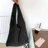 Yogodlns Fashion Crochet Bags for Women Summer Beach Tote Bag Aesthetic Totes Handbag Bohemian Woven Knit Shoulder Bag