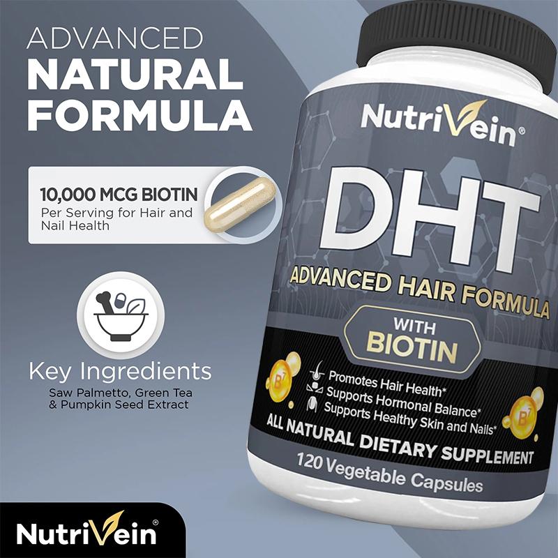 DHT Haladó Haj Formula Biotinnal Étrend-kiegészítő 120 Növényi Kapszula