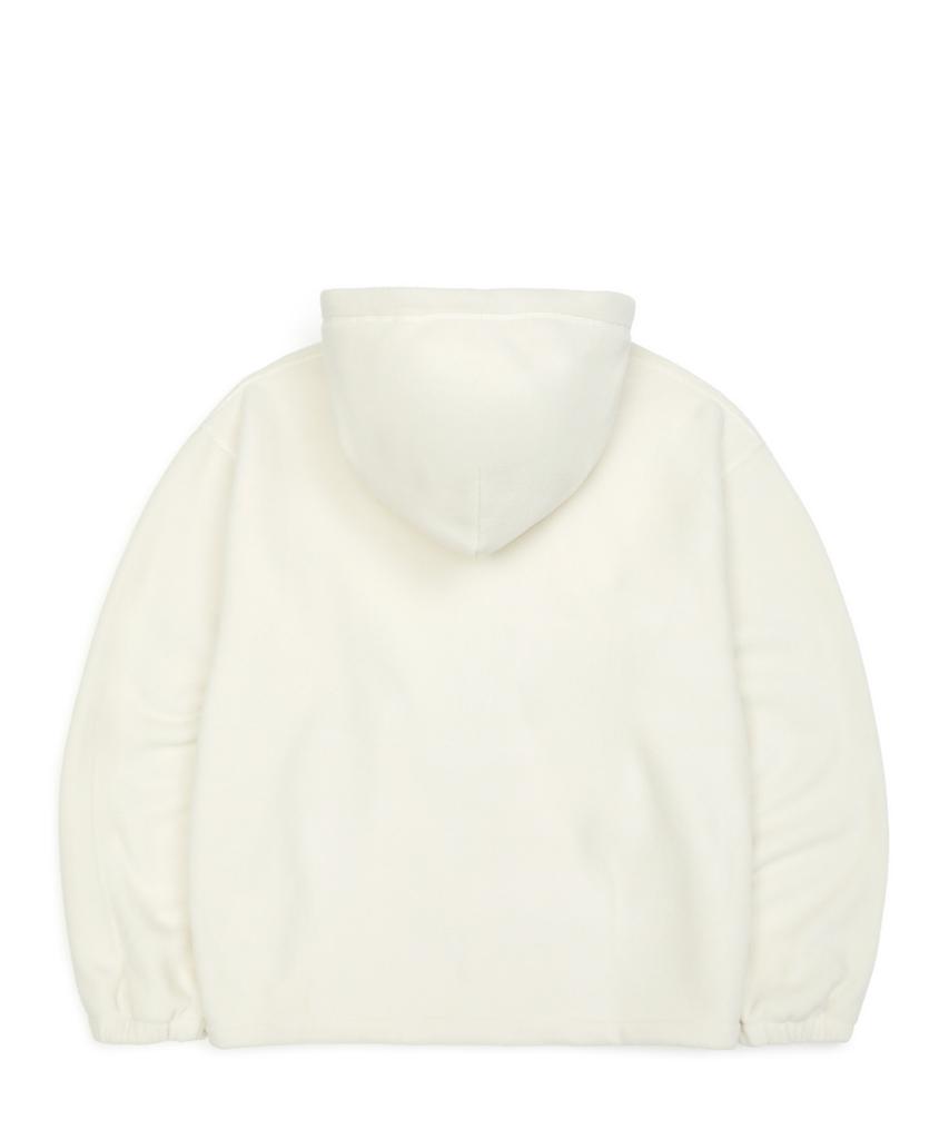 Mark Gonzales Angel Fleece Hooded Jacket - Ivory