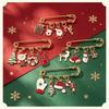 Christmas Santa Claus Snowflake Bells Pendant Brooch Xmas Tree Snowman Pins For Women Men Jewelry