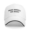 Make America Go Away MAGA Adjustable Hat Summer Sunscreen Baseball Caps Unisex's Women's  Hip Hop Baseball Cap Casual Outdoor Hats