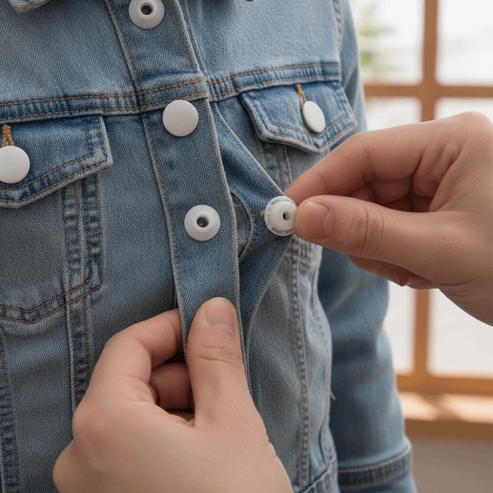 100sets Black White Resin Snap Buttons Punch Poppers Glossy Snap Button For Clothing Sewing