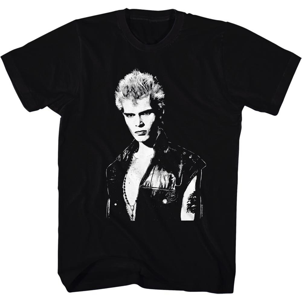 

Billy Idol Self-Titled Men039;s T Shirt Portrait Punk Rock Album Cover Tour Black Unisex T-Shirt S