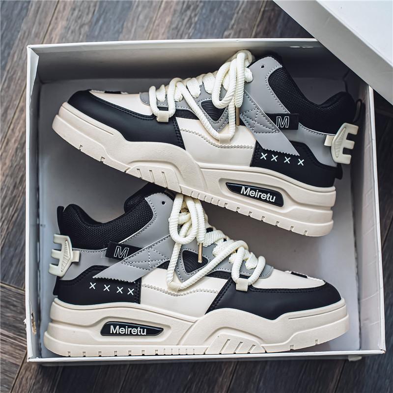 Neue Herrenschuhe für Frühling und Herbst, Jugendmode, lässige Skateboard-Schuhe, High-Top, bequem, verschleißfest, Sportschuhe