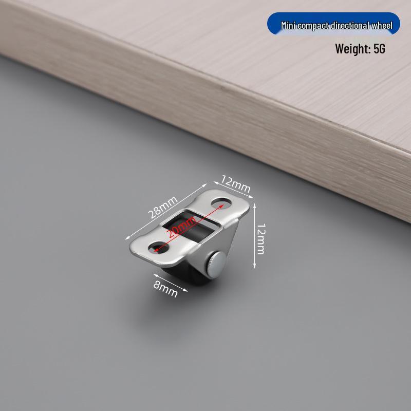 0.5" Silent Drawer Pulley Wheels for Tatami Bed Box and Furniture Rollers