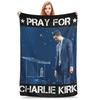 Charlie Kirk A True Patriot Blanket Quality Soft Warm Bedding Throws Spring Girls Boys Living Room Street Trend Bedspread