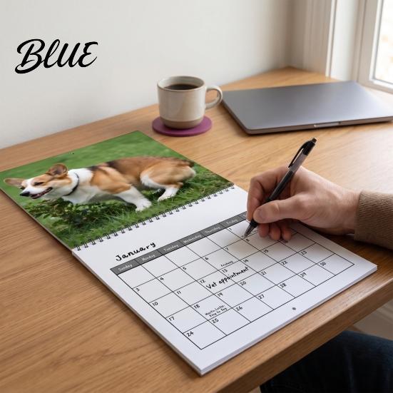 High Definition Dog Photography 2027 Pooping Dogs Square Wall Calendar Funny Theme 12 Month Hanging New Year Gift for Owners Planner Home Office,