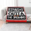Straight Outta the Dreaming Throw Blanket Soft Solid Color Blanket for Couch Bed