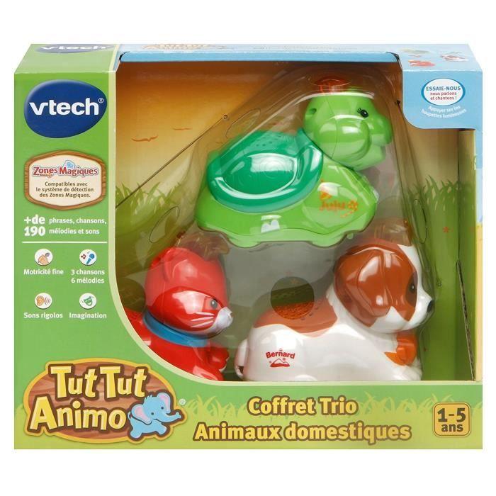Trio Tut Tut Animo Vtech Gift Set - Pets - 3 Talking and Rolling Animals - Mixed - from 1 To 5 Years