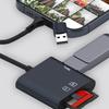 Fast Speed USB3.0 Card Reader with Double USB A and USB C Plugs for TF Cards Aluminum Housing No Driver Required