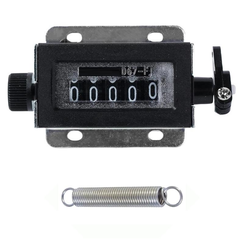 5/6 Digit Resettable Hand Pull Strokes Clickers Counter Manual Counter Industrial Punch Counting Device 0-99999/0-999999