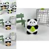 Adorable Plush Panda Keychain Cute Cartoon Animal Pendant Soft Toy With Pp Cotton Filling