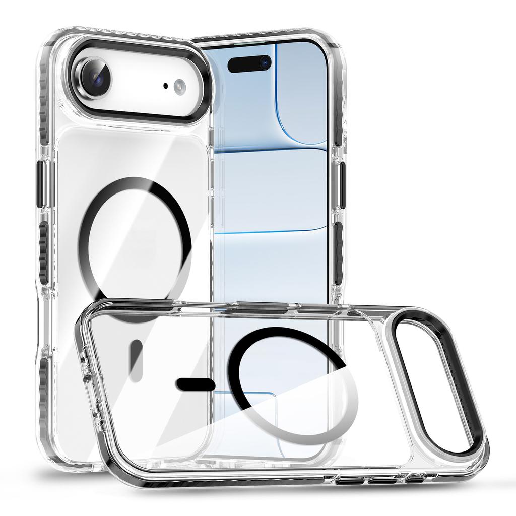 Double-layer Airbag Magnetic Suction for IPhone17 Air Mobile Phone Case 16 Anti-yellow and Anti-collision for Apple 15pro Protective Case