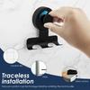 Powerful Vacuum Suction Stainless Steel Razor Rack Damage-Free Hanging Razor Stand  Washroom Wall