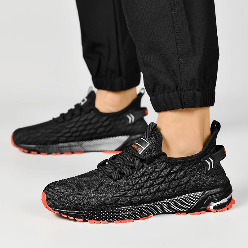 Übergröße 48 Leichte Atmungsaktive Freizeit-Sportschuhe Aus Netzstoff Herren Sneaker