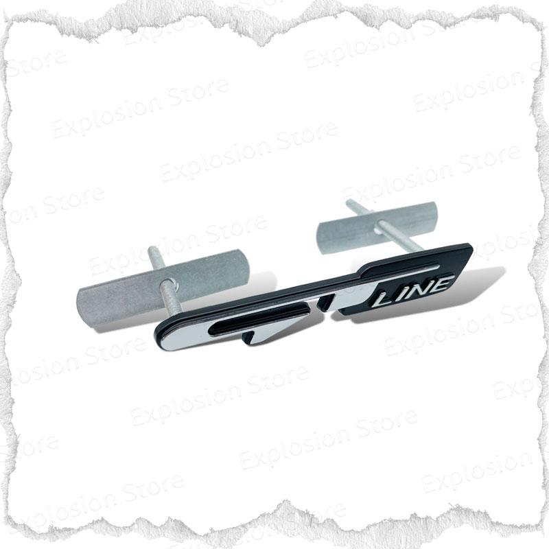 GT GT Line Logo Car Decor Metal Sticker Car Head Grill Emblem Rear Trunk Badge Decals For RCZ For Kia Sportage Rio K3 K5