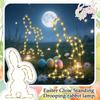 Illuminated Standing Droopy-eared Hanging Lamp, LED Colored Lights To Create An Easter Atmosphere For Indoor Window Decorations.