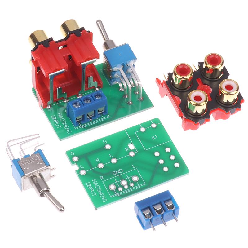 2-Ways Signal Switching Board 2 In 1Out Audio Source Switchboard Accessories