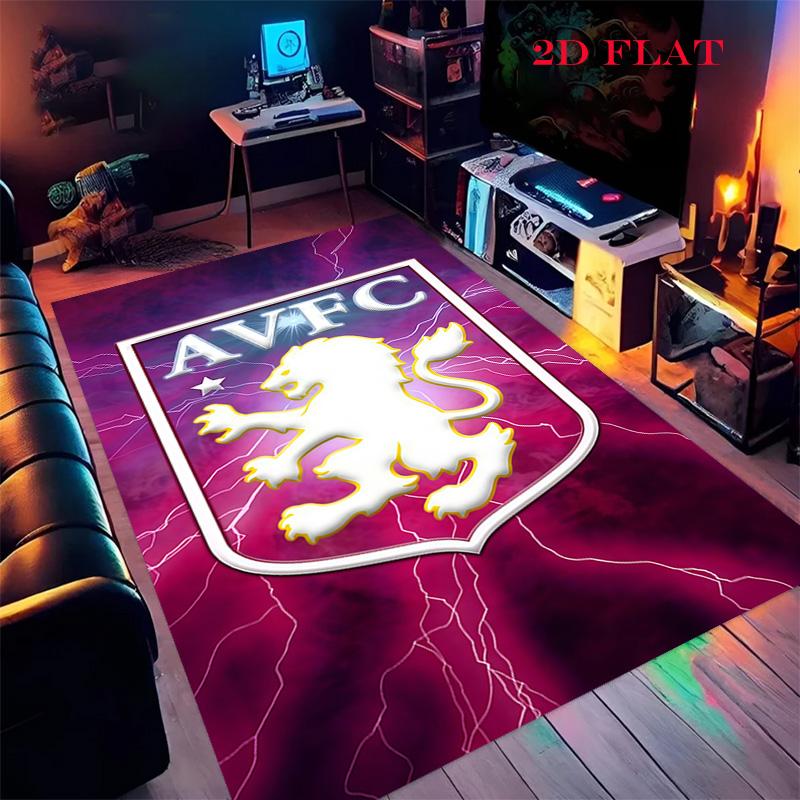

Aston Villa logo Carpet Rug for Living Room Bedroom Home Sofa Decoration,Kids play Nonslip Floor Mat 40x60cm( 15x23in )