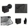 1Pc car chair back hanging bag portable pure black storage folding storage box, cleanable folding hanging