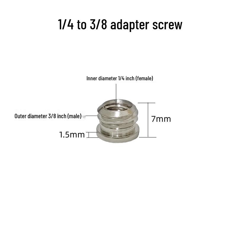Selfie Stick Adapter for Sport Camera Tripod with 1/4" Screw Base