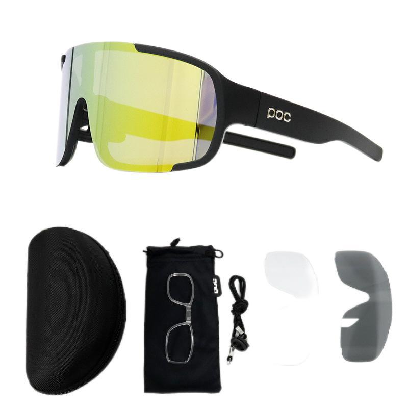 Own a large quantity POC Cycling glasses, outdoor running sports, road bike equipment with accessories