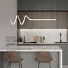 Minimalist Black 1.2m LED Dining Chandelier